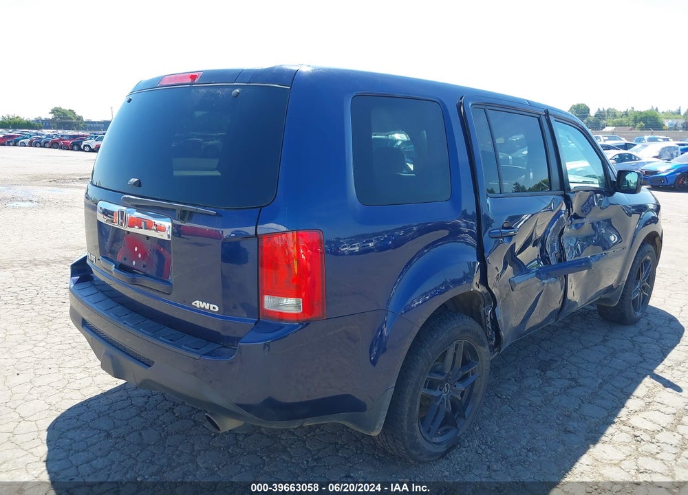 2014 HONDA PILOT EX-L VIN: 5FNYF4H55EB042309