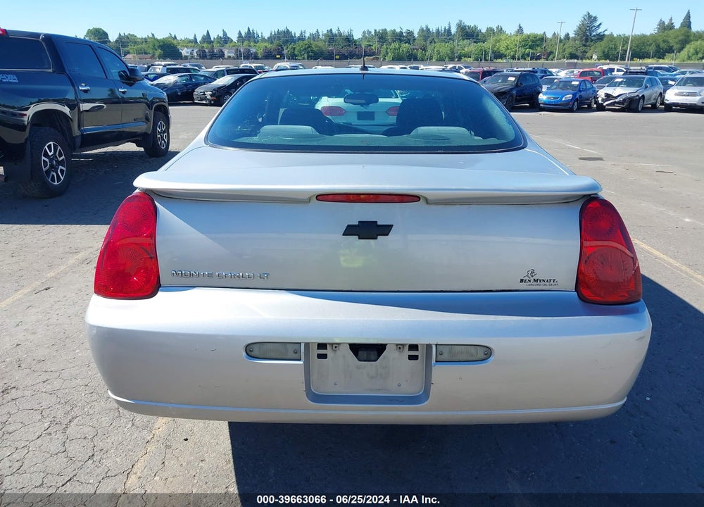 2006 CHEVROLET MONTE CARLO LT VIN: 2G1WM15K769221679