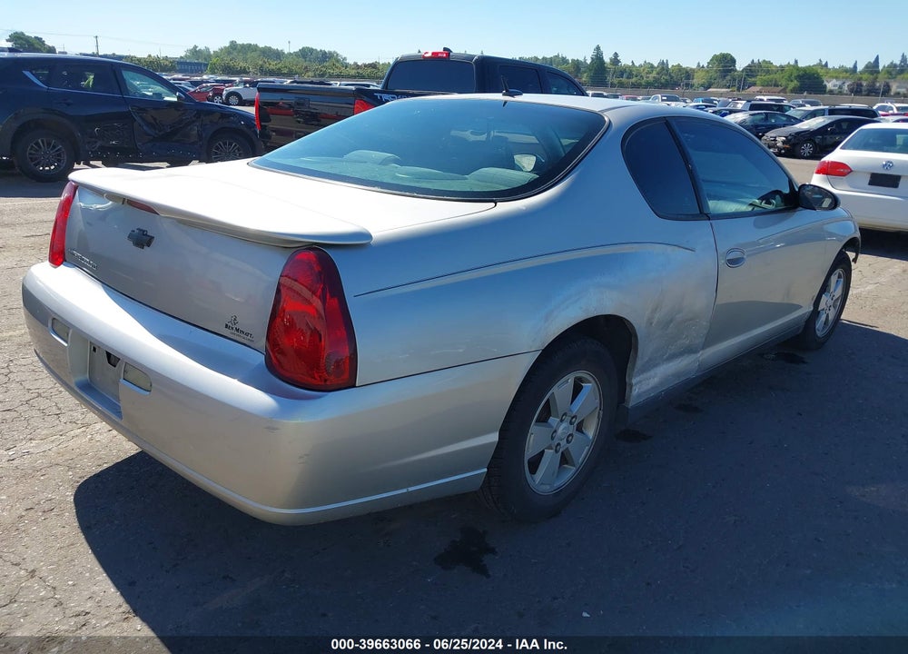 2006 CHEVROLET MONTE CARLO LT VIN: 2G1WM15K769221679