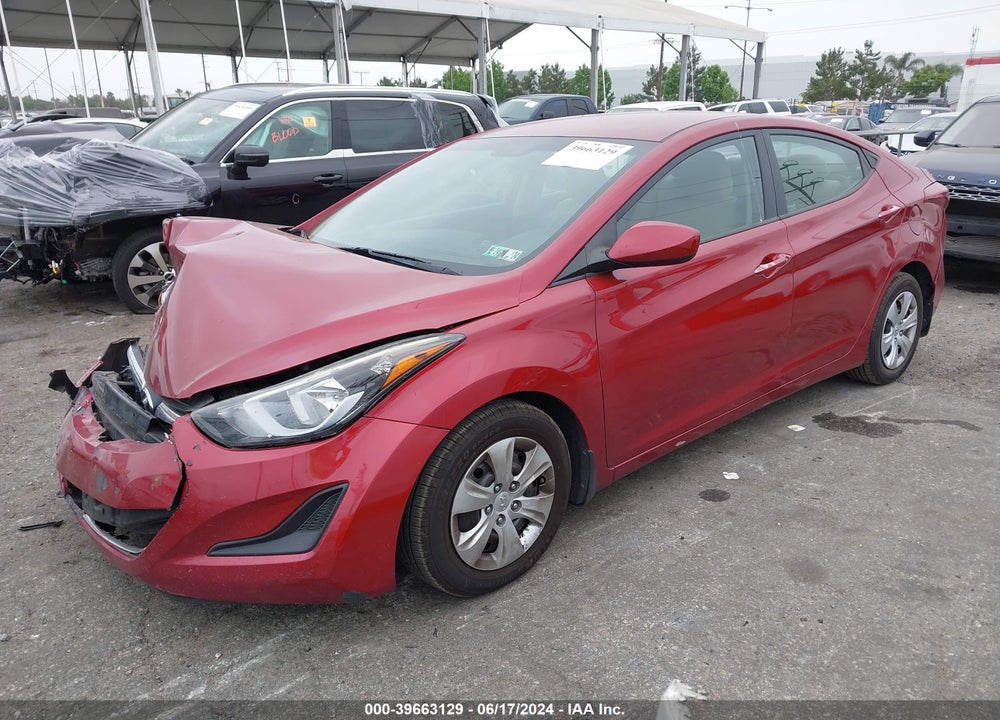 2016 HYUNDAI ELANTRA SE VIN: 5NPDH4AE6GH794835