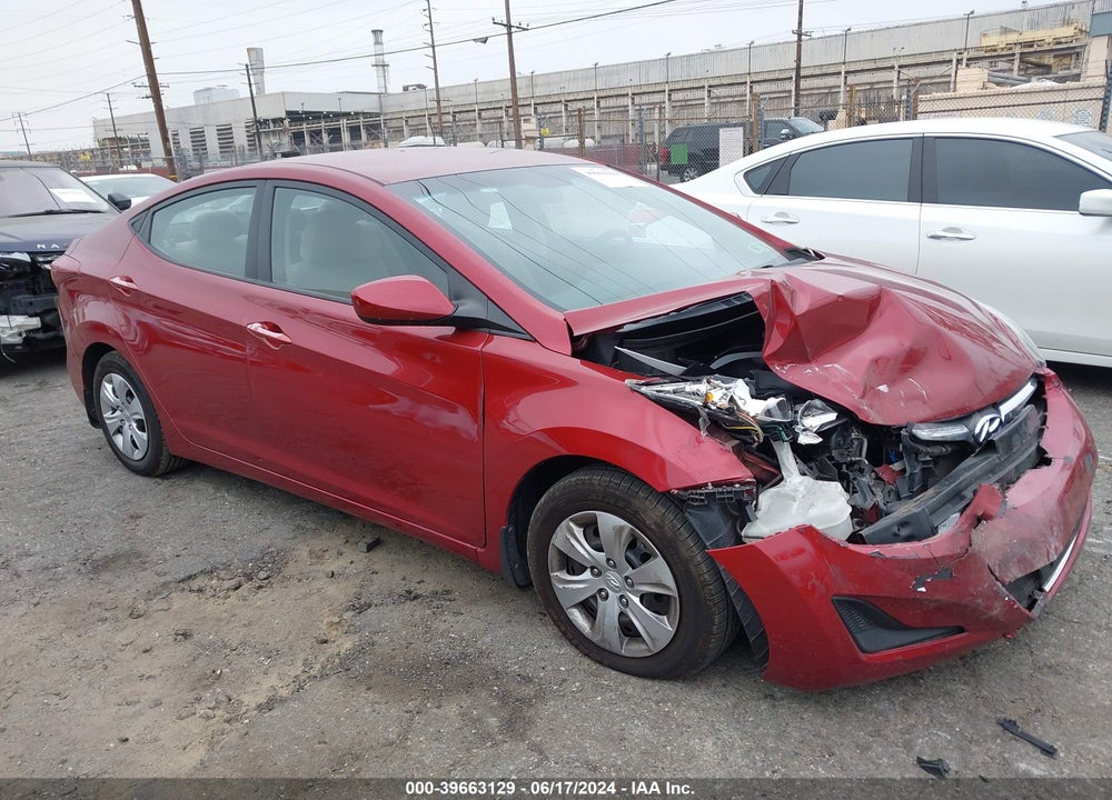 2016 HYUNDAI ELANTRA SE VIN: 5NPDH4AE6GH794835