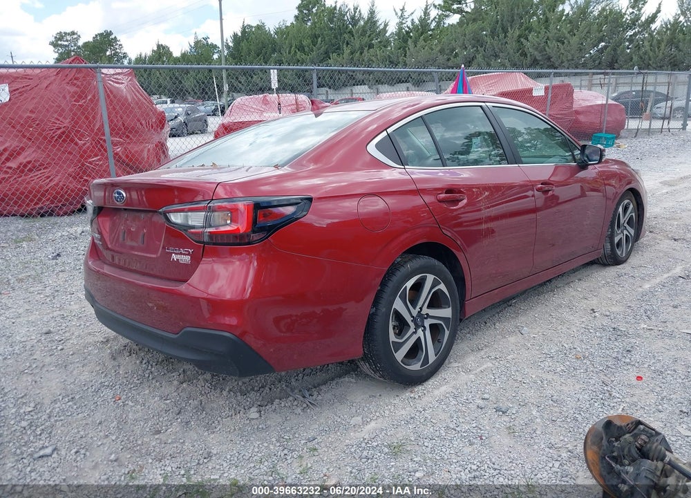 2022 SUBARU LEGACY LIMITED VIN: 4S3BWAM65N3024165