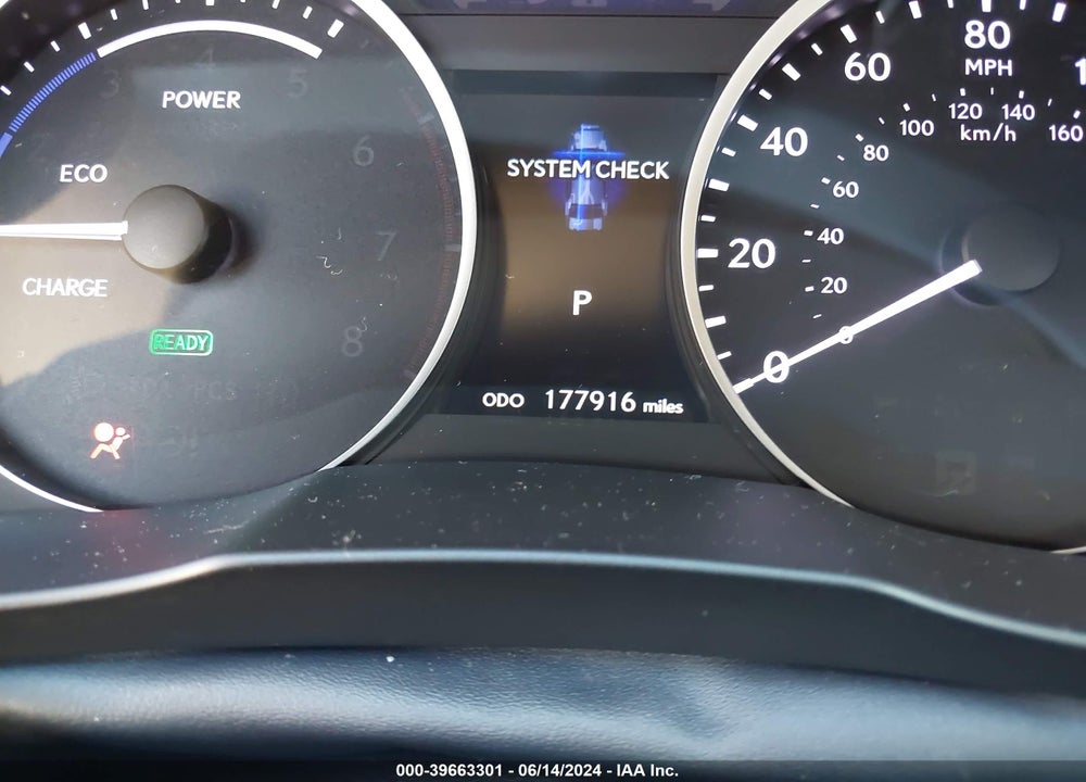 2013 LEXUS ES 300H VIN: JTHBW1GGXD2009216