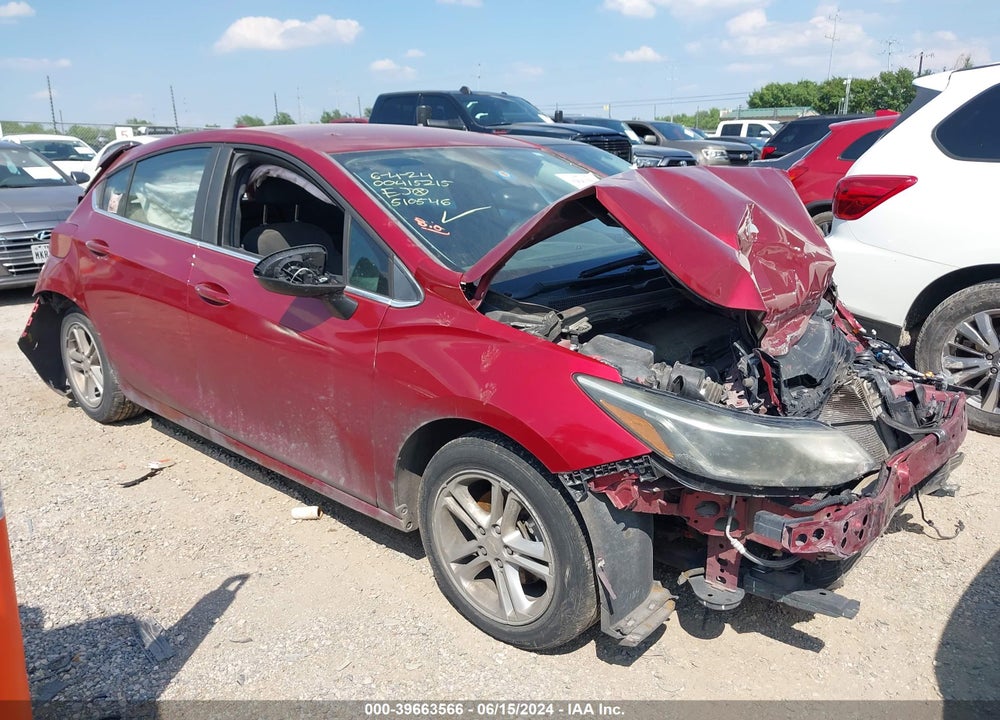 2017 CHEVROLET CRUZE LT AUTO VIN: 3G1BE6SM3HS510546