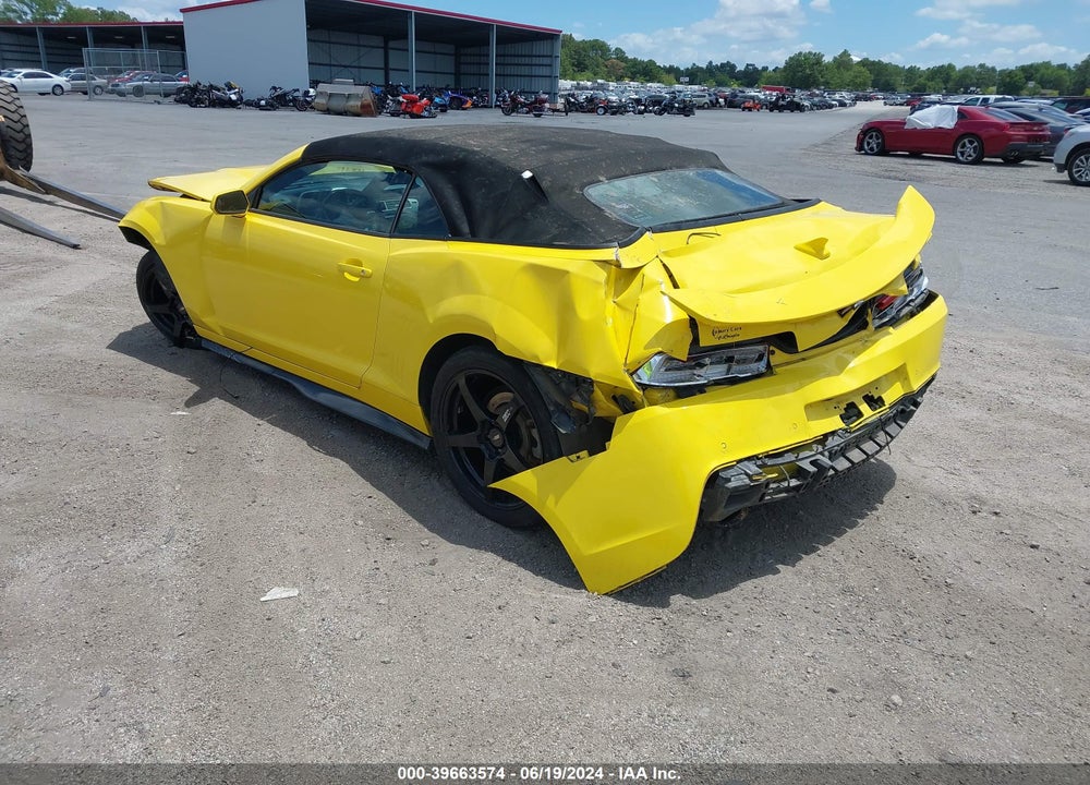 2015 CHEVROLET CAMARO 2LT VIN: 2G1FF3D38F9186103
