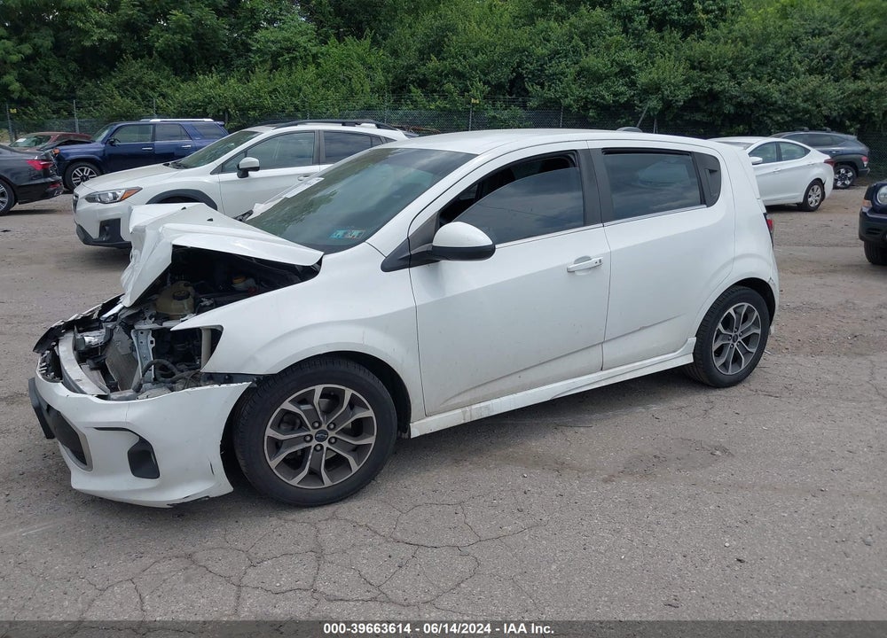 2019 CHEVROLET SONIC LT AUTO VIN: 1G1JD6SB3K4119174