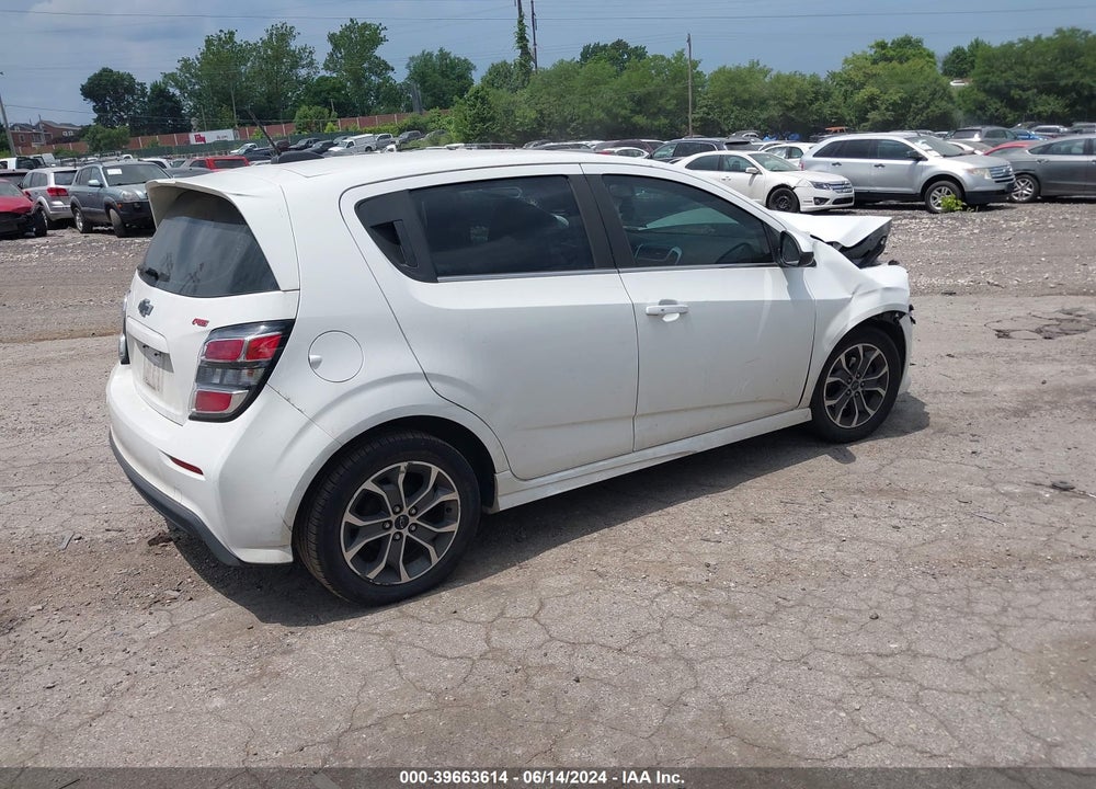 2019 CHEVROLET SONIC LT AUTO VIN: 1G1JD6SB3K4119174