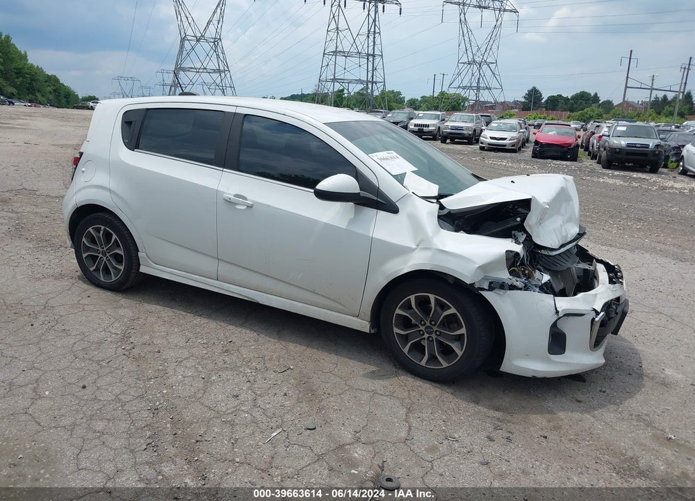 2019 CHEVROLET SONIC LT AUTO VIN: 1G1JD6SB3K4119174