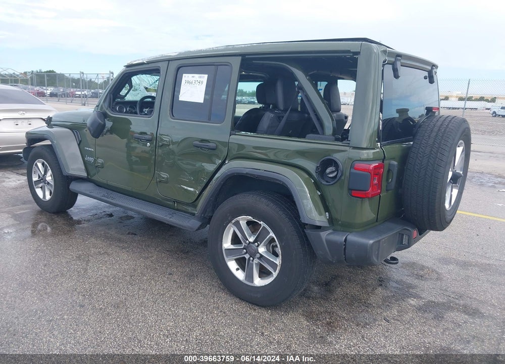 2021 JEEP WRANGLER UNLIMITED SAHARA 4X4 VIN: 1C4HJXEG7MW535554