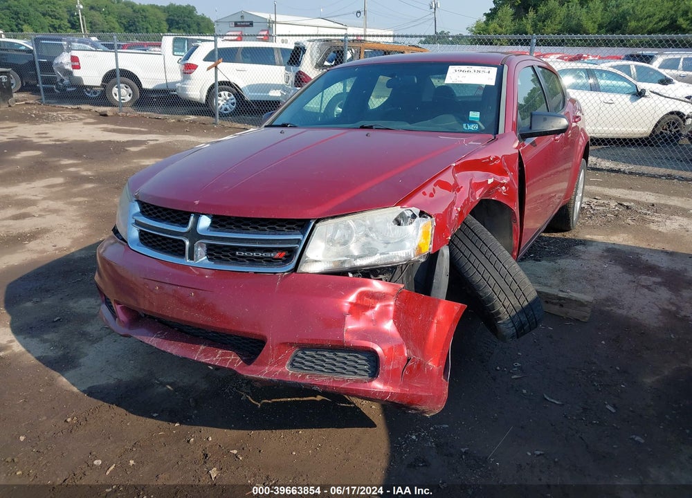 2014 DODGE AVENGER SE VIN: 1C3CDZAB4EN189627