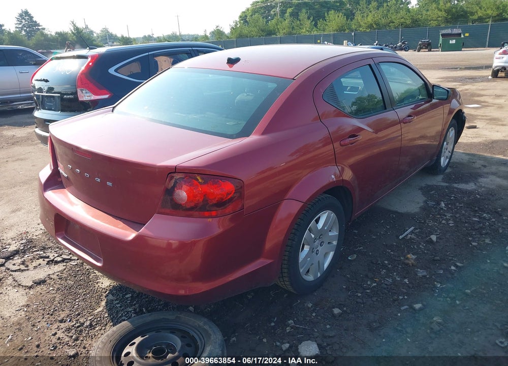 2014 DODGE AVENGER SE VIN: 1C3CDZAB4EN189627