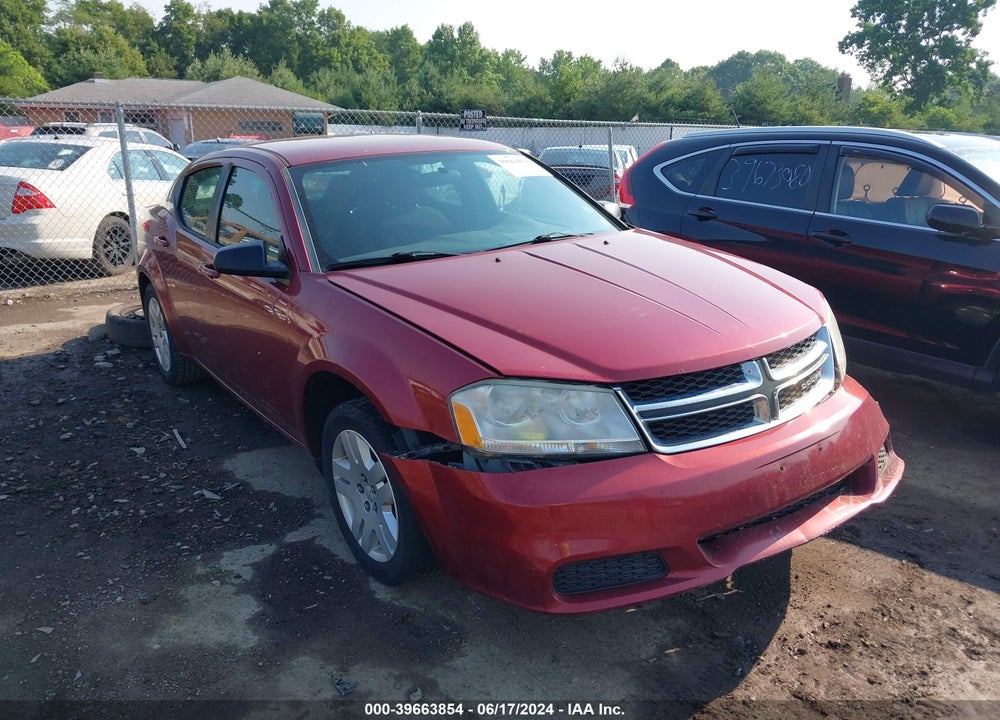 2014 DODGE AVENGER SE VIN: 1C3CDZAB4EN189627