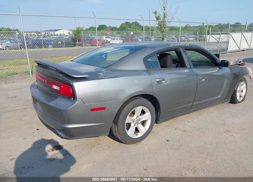 2012 DODGE CHARGER SE VIN: 2C3CDXBGXCH168818