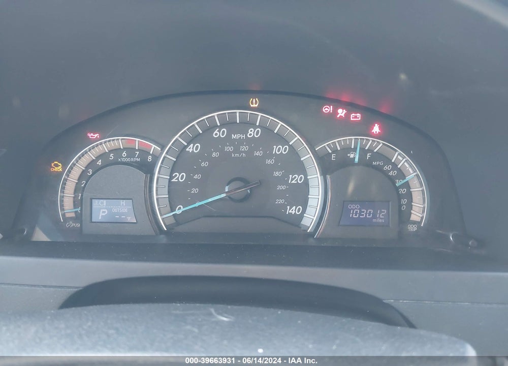 2012 TOYOTA CAMRY SE VIN: 4T1BF1FK1CU609662