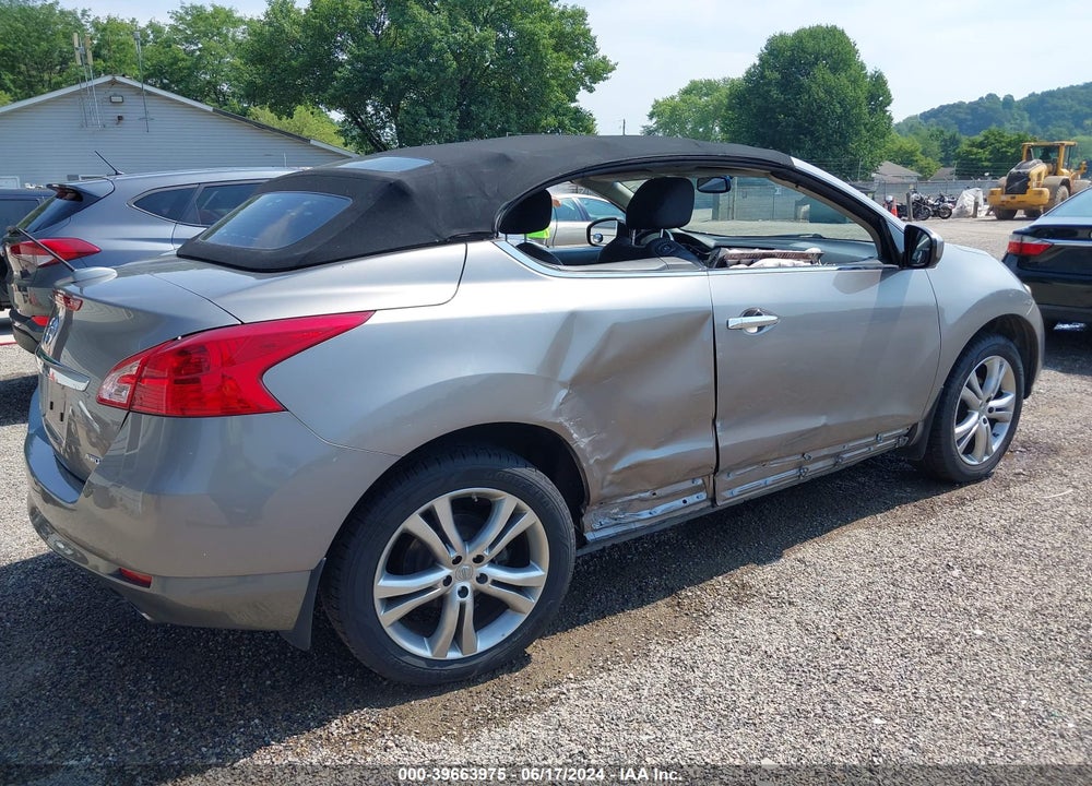 2011 NISSAN MURANO CROSSCABRIOLET VIN: JN8AZ1FY6BW003180