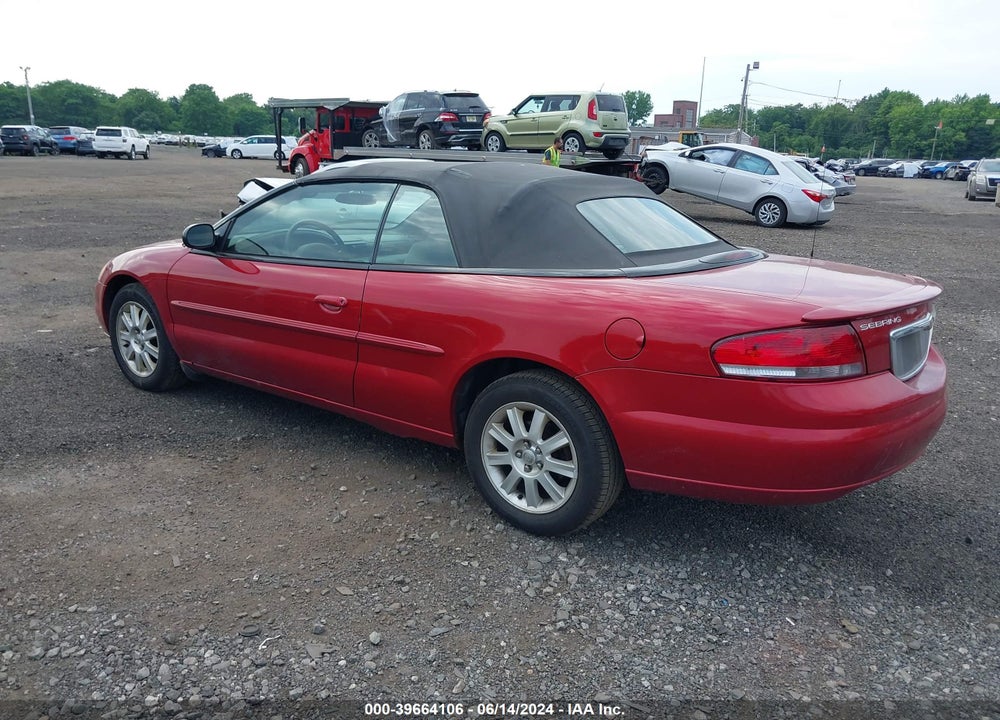 2003 CHRYSLER SEBRING GTC VIN: 1C3EL75T13N522303