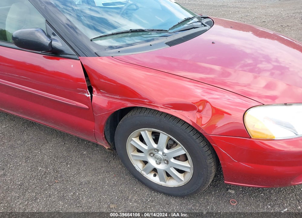 2003 CHRYSLER SEBRING GTC VIN: 1C3EL75T13N522303