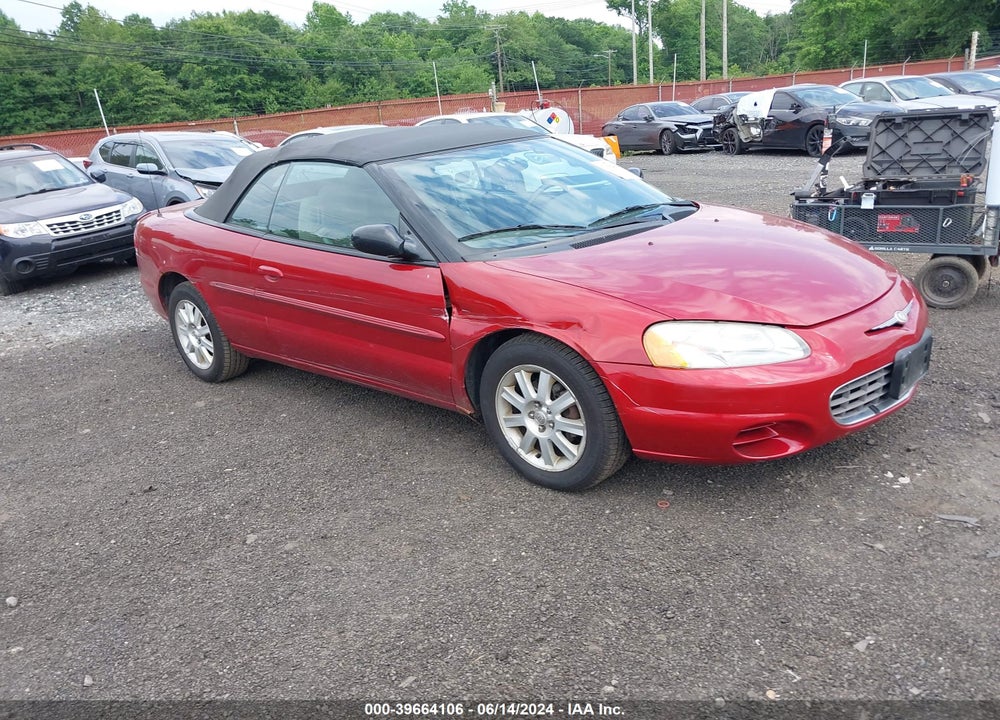 2003 CHRYSLER SEBRING GTC VIN: 1C3EL75T13N522303