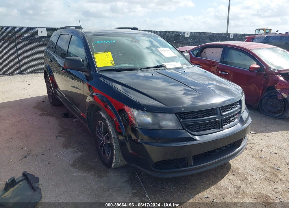 2018 DODGE JOURNEY SE VIN: 3C4PDCAB6JT535326