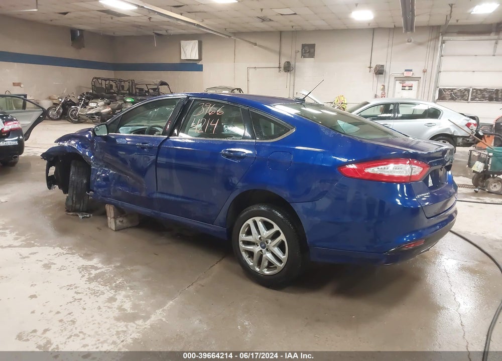2016 FORD FUSION SE VIN: 3FA6P0H70GR117942
