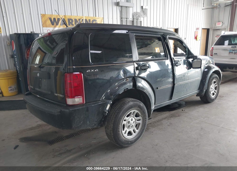 2011 DODGE NITRO SE VIN: 1D4PU2GK0BW510261