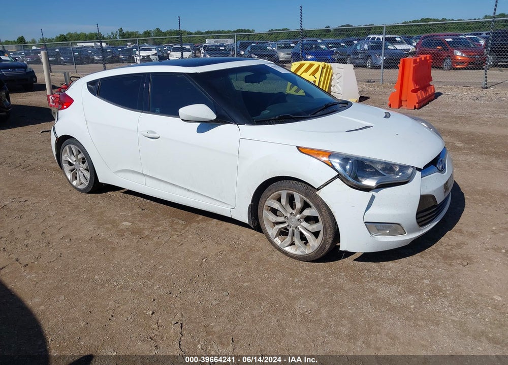 2012 HYUNDAI VELOSTER BASE W/RED/BLACK VIN: KMHTC6ADXCU069215