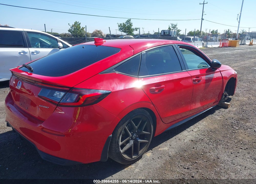2022 HONDA CIVIC SPORT VIN: 19XFL2H84NE021679