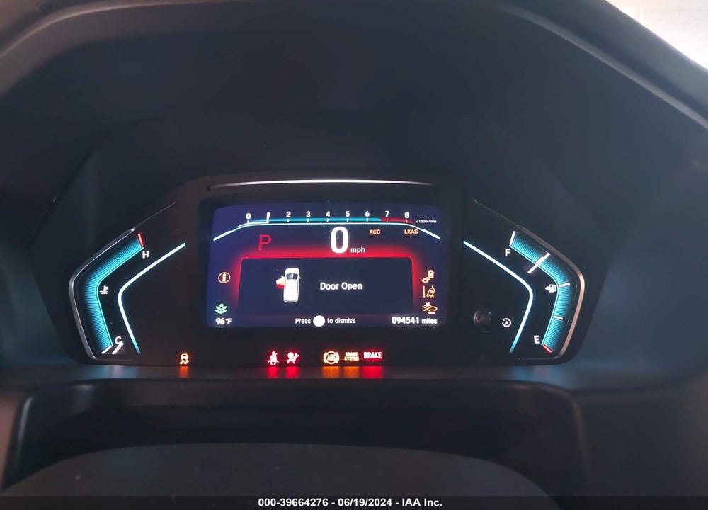2019 HONDA ODYSSEY TOURING VIN: 5FNRL6H82KB067019