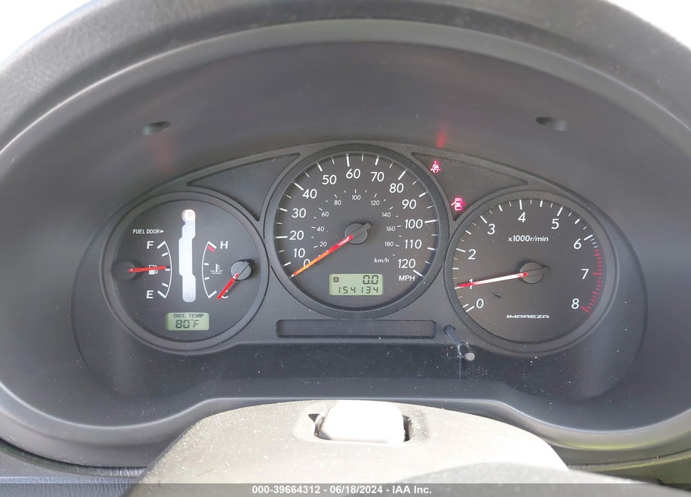 2007 SUBARU IMPREZA 2.5I VIN: JF1GG616X7H803223