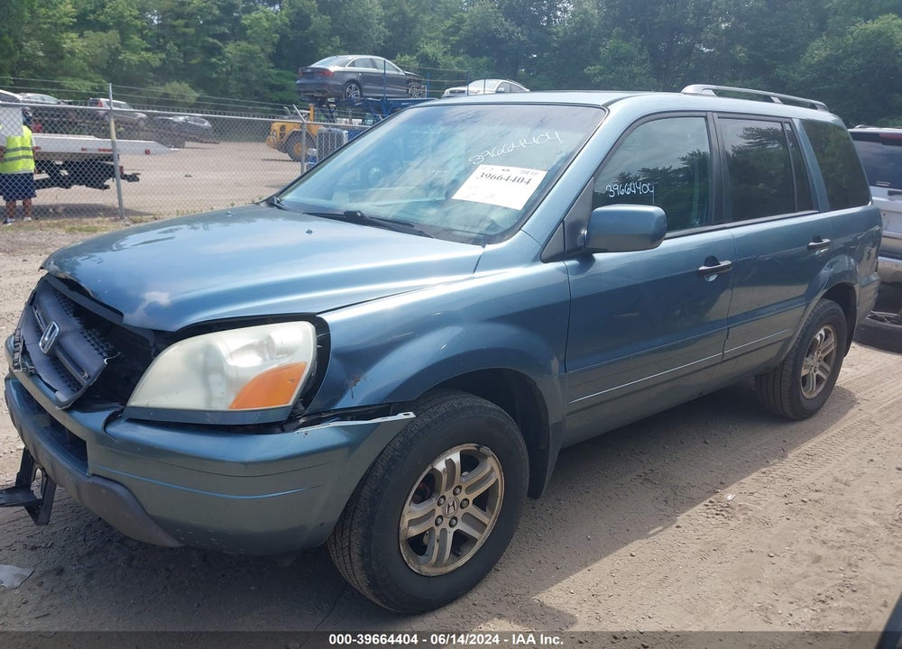2005 HONDA PILOT EX-L VIN: 5FNYF18595B031506
