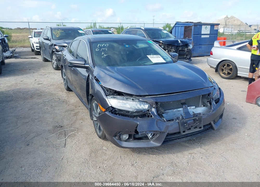 2018 HONDA CIVIC TOURING VIN: JHMFC1F91JX007270