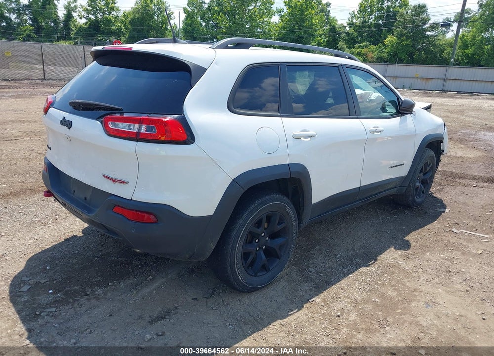 2018 JEEP CHEROKEE TRAILHAWK 4X4 VIN: 1C4PJMBX6JD549242
