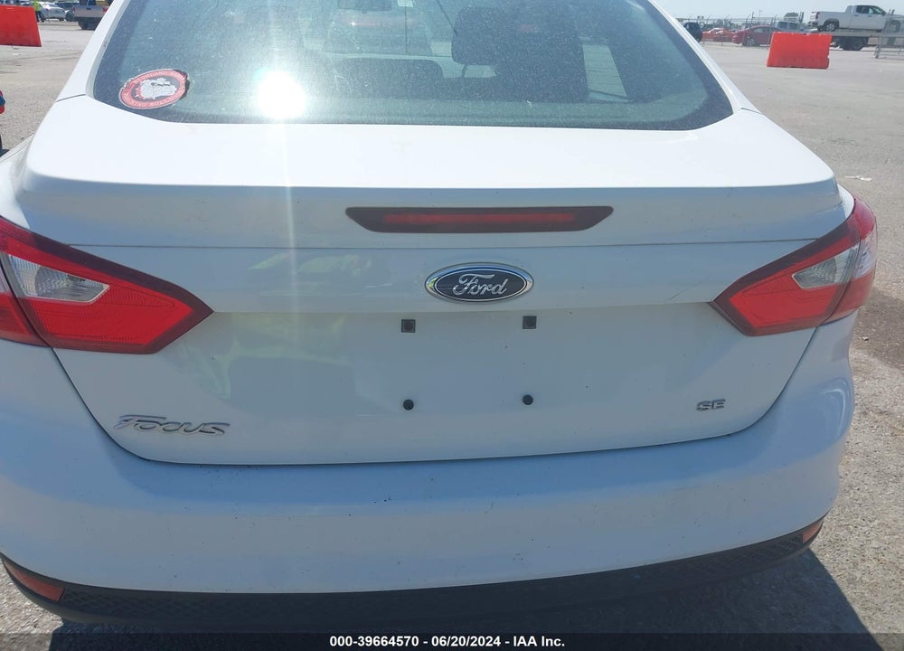 2012 FORD FOCUS SE VIN: 1FAHP3F21CL348178