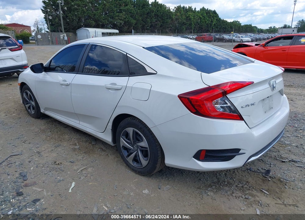 2019 HONDA CIVIC LX VIN: 2HGFC2F67KH600281