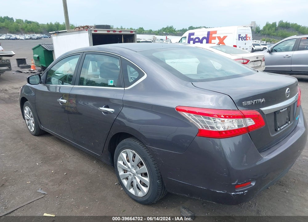 2014 NISSAN SENTRA SV VIN: 3N1AB7AP9EY219140