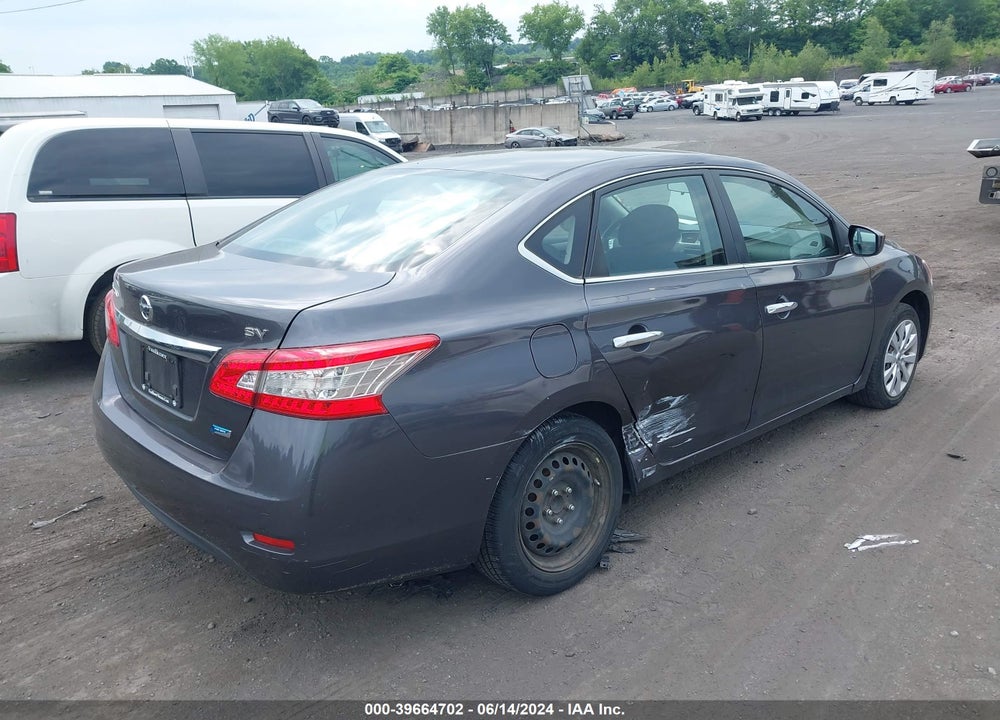 2014 NISSAN SENTRA SV VIN: 3N1AB7AP9EY219140