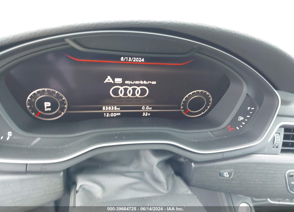 2019 AUDI A5 45 PREMIUM VIN: WAUYNGF57KN000452