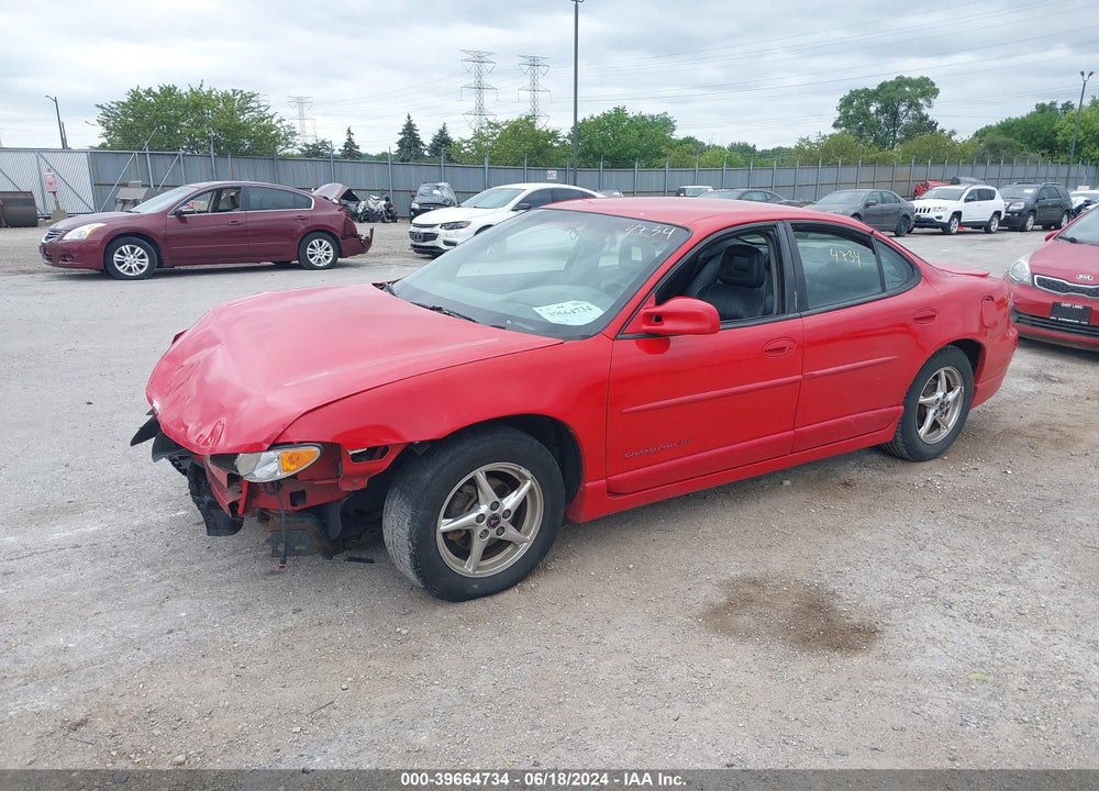 2000 PONTIAC GRAND PRIX GT VIN: 1G2WP52KXYF278810