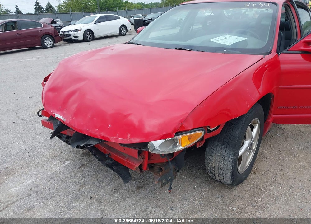2000 PONTIAC GRAND PRIX GT VIN: 1G2WP52KXYF278810