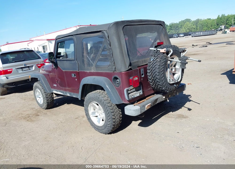 2003 JEEP WRANGLER RUBICON VIN: 1J4FA69S63P306608