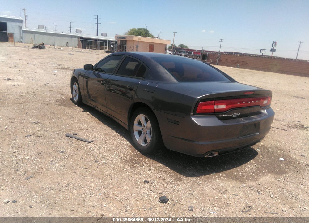 2013 DODGE CHARGER SE VIN: 2C3CDXBG1DH542203
