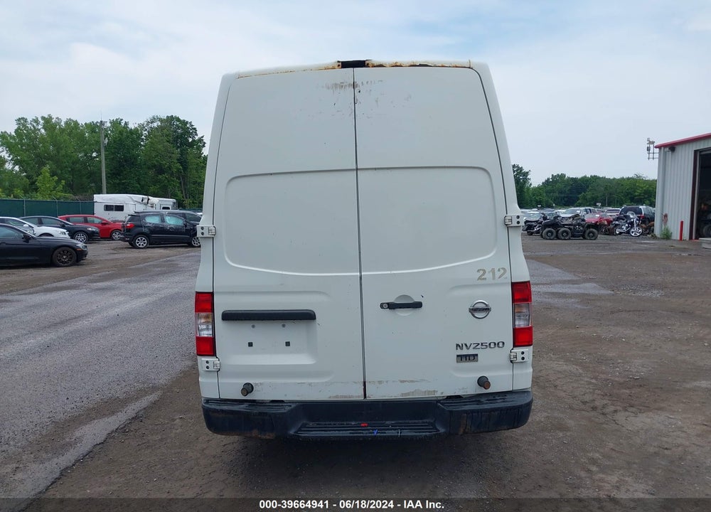 2015 NISSAN NV CARGO NV2500 HD VIN: 1N6BF0LY9FN800202