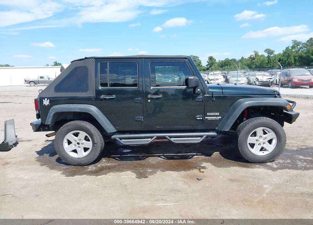 2012 JEEP WRANGLER UNLIMITED SPORT VIN: 1C4BJWDG4CL245063
