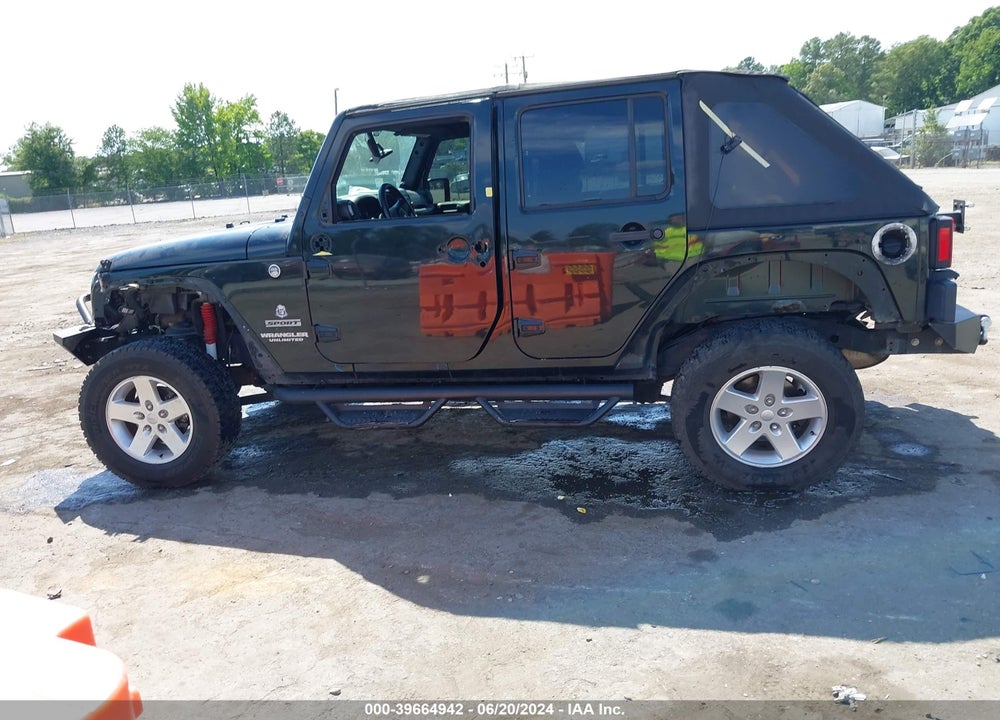 2012 JEEP WRANGLER UNLIMITED SPORT VIN: 1C4BJWDG4CL245063