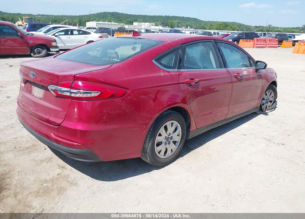 2020 FORD FUSION S VIN: 3FA6P0G77LR200974