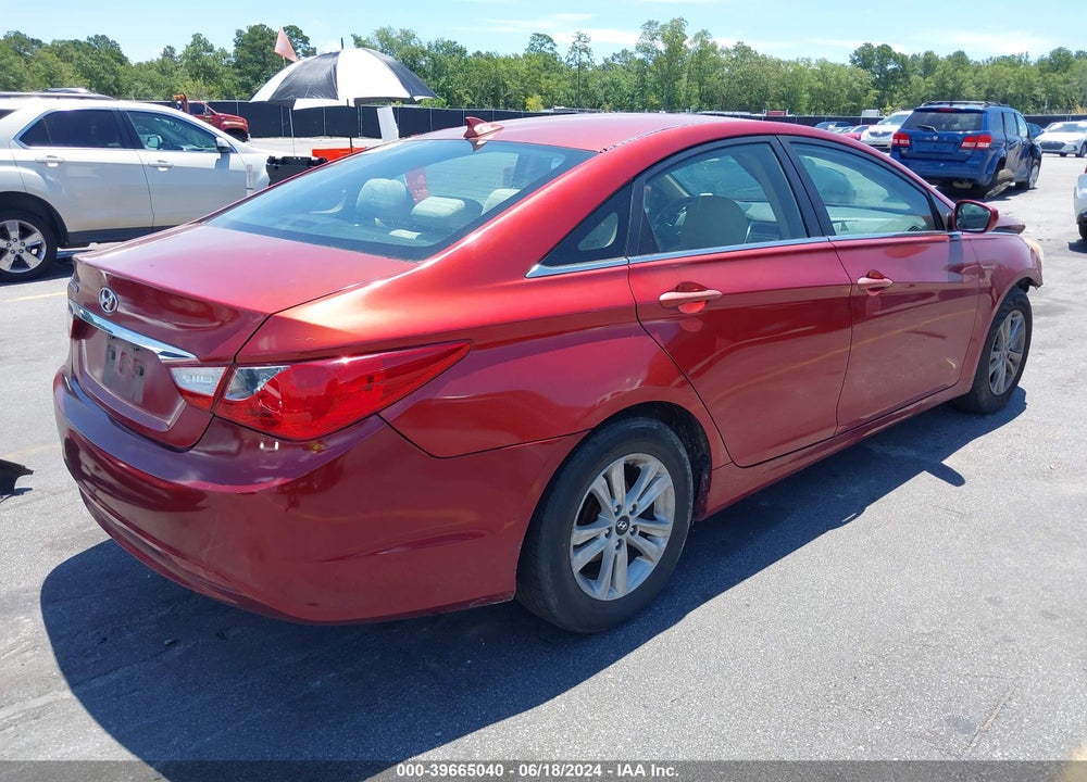 2013 HYUNDAI SONATA GLS VIN: 5NPEB4AC5DH672774