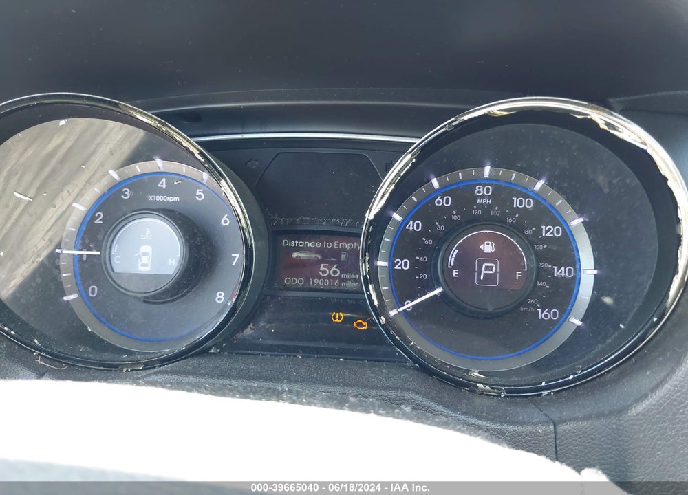 2013 HYUNDAI SONATA GLS VIN: 5NPEB4AC5DH672774