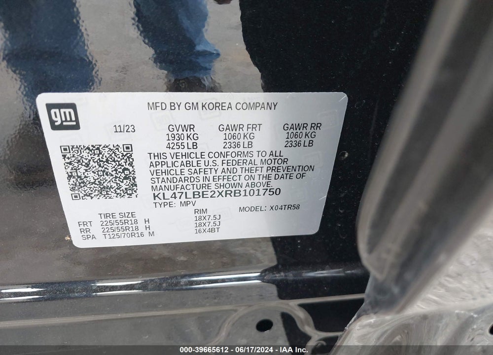2024 BUICK ENVISTA SPORT TOURING FWD VIN: KL47LBE2XRB101750