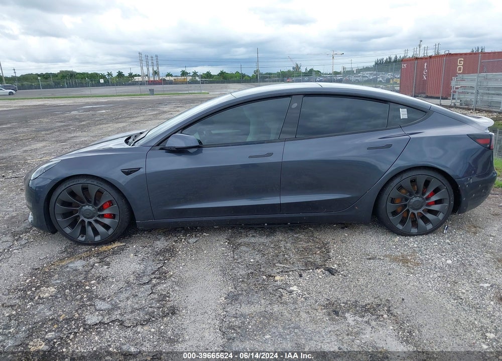 2022 TESLA MODEL 3 PERFORMANCE DUAL MOTOR ALL-WHEEL DRIVE VIN: 5YJ3E1EC0NF163330