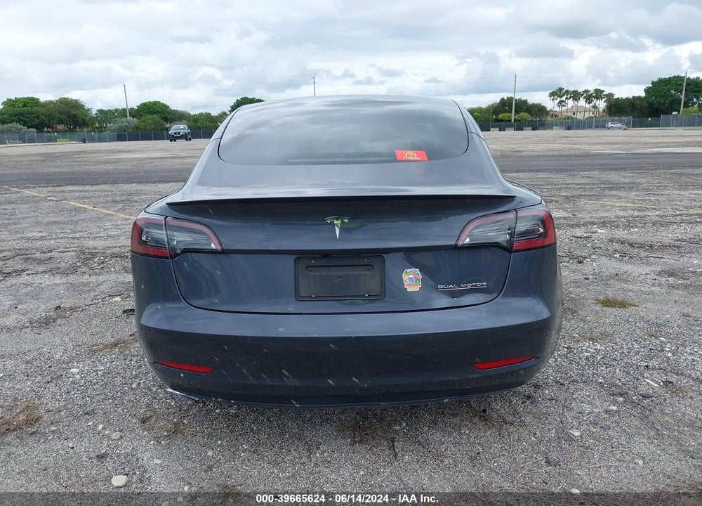 2022 TESLA MODEL 3 PERFORMANCE DUAL MOTOR ALL-WHEEL DRIVE VIN: 5YJ3E1EC0NF163330